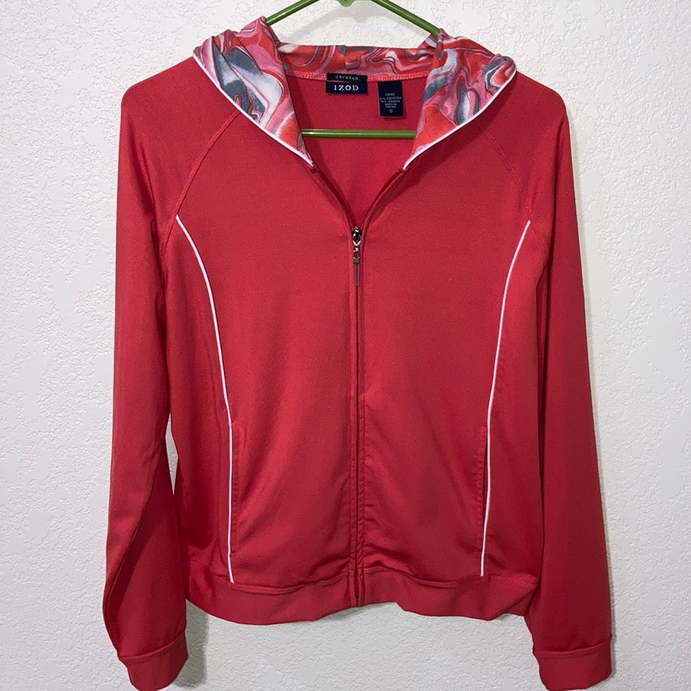 IZOD Stretch Workout Jacket. Sz Small